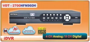 Đầu ghi hình VDTech VDT2700HFN960H (VDT-2700HFN960H/ VDT-2700HFN.960H) - 4 kênh