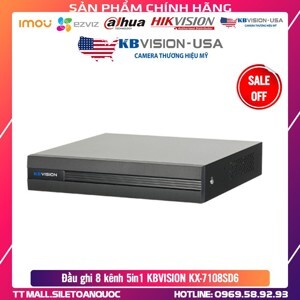 Đầu ghi hình 5 in 1 Kbvision KX-7108SD6 - 8 kênh