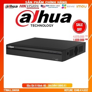 Đầu ghi hình 5in1 Dahua XVR4108HS-X1 - 8 kênh