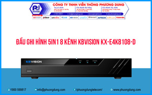 Đầu ghi hình 8 kênh 5 in 1 KBVISION KX-E4K8108-D