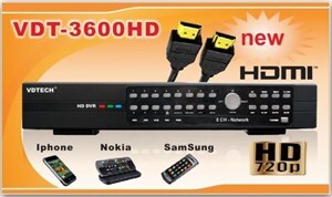 Đầu ghi hình VDTech VDT-3600HD - 8 kênh