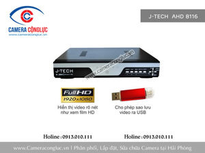Đầu ghi hình AHD J-TECH AHD8116