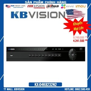 Đầu ghi hình camera IP 32 kênh Kbvision KX-4K8232N2