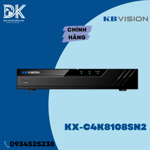 Đầu ghi hình camera IP Kbvision KX-C4K8108SN2 - 8 kênh