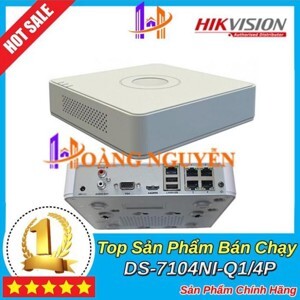 Đầu ghi hình camera IP PoE Hikvision DS-7104NI-Q1/4P - 4 kênh