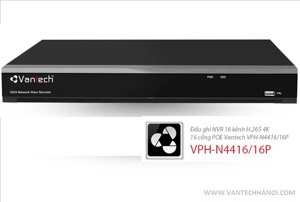 Đầu ghi hình camera IP PoE Vantech VPH-N4416/16P - 16 kênh