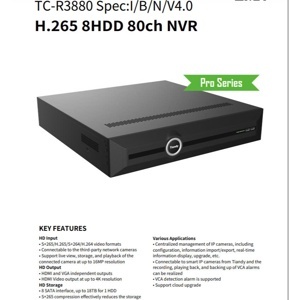 Đầu ghi hình camera IP TC-R3880