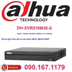 Đầu ghi hình Dahua DHI-XVR5108HS-X - 8 kênh