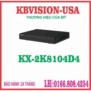 Đầu ghi hình hdcvi 2k kbvision kx-2k8104d4