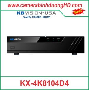 Đầu ghi hình HDCVI 4K Kbvision KX-4K8104D4 - 4 kênh