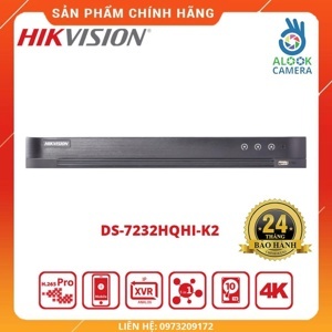 Đầu ghi hình HDTVI Hikvision DS-7232HQHI-K2 - 32 kênh