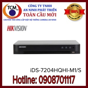 Đầu ghi hình HDTVI turbo 5.0 4 kênh Hikvision iDS-7204HQHI-M1/S