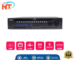 Đầu ghi hình IP camera 64 kênh Hikvision DS-9664NI-I8