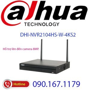 Đầu ghi hình IP Dahua NVR2104HS-W-4KS2 - 4 kênh