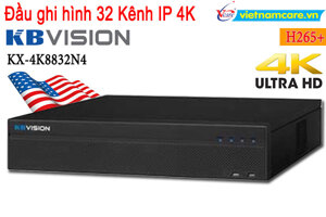 Đầu ghi hình IP Kbvision KX-4K8832N4 - 32 kênh