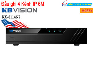 Đầu ghi hình IP Kbvision KX-8114N2 - 4 kênh