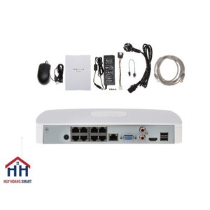Đầu ghi hình IP PoE Dahua NVR2108-8P-4KS2 - 8 kênh
