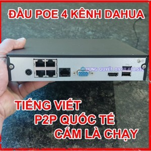 Đầu ghi hình IP PoE Dahua NVR2104-P-4KS2 - 4 kênh