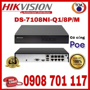 Đầu ghi hình IP PoE Hikvision DS-7108NI-Q1/8P/M - 8 kênh