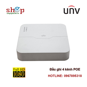 Đầu ghi hình IP UNV NVR301-04LB-P4 - 4 kênh