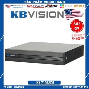 Đầu ghi hình Kbvision KX-7104SD6 - 4 kênh