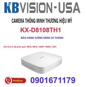 Đầu ghi hình Kbvision KX-D8108TH1 - 8 kênh, 5 in 1