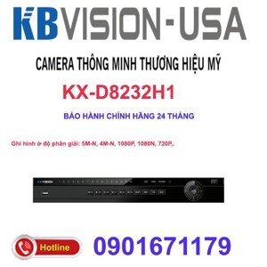 Đầu ghi hình Kbvision KX-D8232H1 - 32 kênh, 5 in 1