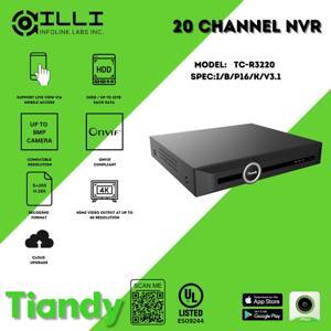 Đầu ghi hình Pro Tiandy TC-R3220, 20 Kênh
