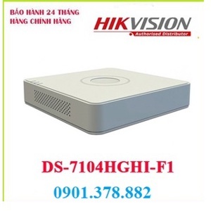 Đầu ghi hình Turbo HD 3 0 4 kênh vỏ nhựa Hikvision DS-7104HGHI-F1