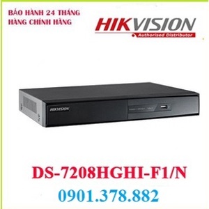 Đầu ghi hình Turbo Hikvision DS-7208HGHI-F1/N - 8 kênh