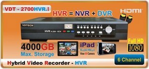 Đầu ghi hình VDTech VDT-2700HVR.I - 6 kênh