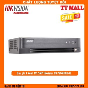 Đầu ghi Turbo HD DVR 4 kênh DS-7204HUHI-K2