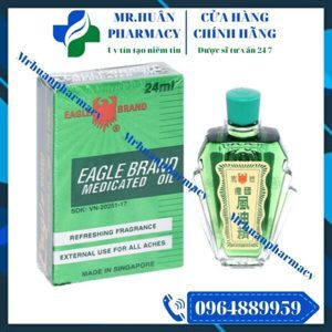 Dầu gió xanh Mỹ Eagle Brand Medicated Oil 24ml
