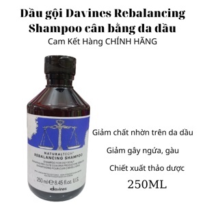 Dầu gội cân bằng tóc dầu và độ ẩm Davines Rebalancing Shampoo - 250ml