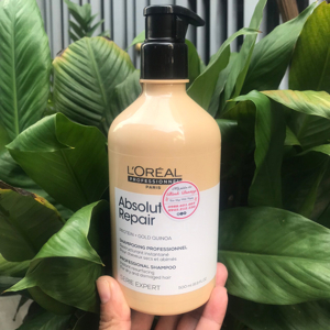 Dầu gội chăm sóc tóc hư tổn Loreal Absolut Repair Lipidium 500ml