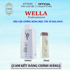 Dầu gội chống rụng & cân bằng độ ẩm da đầu SP Wella Balance Scalp - 1000ml