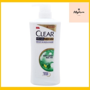 Dầu gội Clear mát lạnh bạc hà 650g