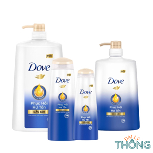 Dầu gội Dove phục hồi hư tổn 900g