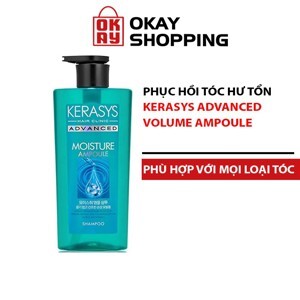 Dầu gội dưỡng ẩm cho tóc khô xơ Kerasys Advanced Ampoule Moisture 600ml