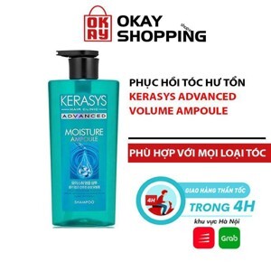 Dầu gội dưỡng ẩm cho tóc khô xơ Kerasys Advanced Ampoule Moisture 600ml