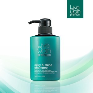 Dầu gội giữ màu chống rụng dưỡng ẩm nước hoa Silky & Shine Shampoo Livegain - 450ml