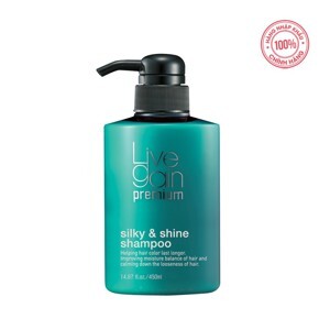 Dầu gội giữ màu chống rụng dưỡng ẩm nước hoa Silky & Shine Shampoo Livegain - 450ml