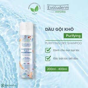 Dầu gội khô Evoluderm Shampooing Sec Purifiant 400ml