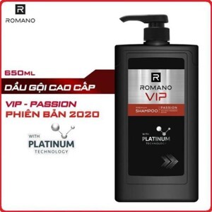 Dầu gội nước hoa cao cấp Romano VIP 650g