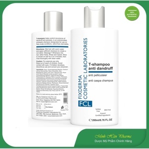 Dầu gội sạch gàu Fixderma FCL T-Shampoo 200ml