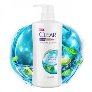 Dầu gội Thái Lan Clear Ice Cool Menthol bạc hà mát rượi 480ml