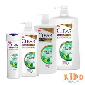 Dầu gội trị gàu Clear bạc hà 900g