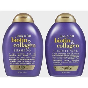 Dầu gội và dầu xả OGX Thick and Full Biotin and Collagen Shampoo 385ml