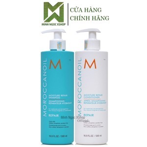 Dầu gội và dầu xả phục hồi độ ẩm 500ml – Moroccanoil Moisture Repair