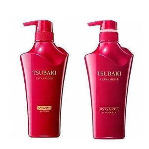 Dầu gội và dầu xả Shiseido Tsubaki Extra Moist - Màu đỏ